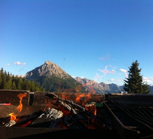 Blick auf die Ennskraxn von der Sch&uuml;ttAlm