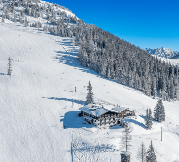 Berggasthof SchüttAlm Kleinarl direkt an der Skipiste in Ski amadé