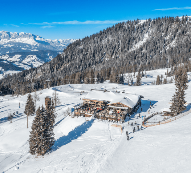 Blick nach Kleinarl von der Terrasse