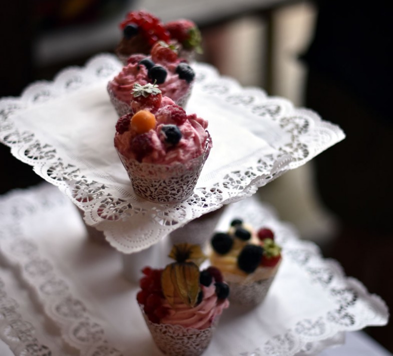 Hochzeits-Cupcakes