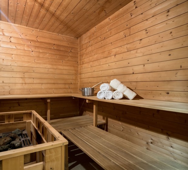 Hauseigene Sauna auf der SchüttAlm